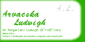 arvacska ludwigh business card